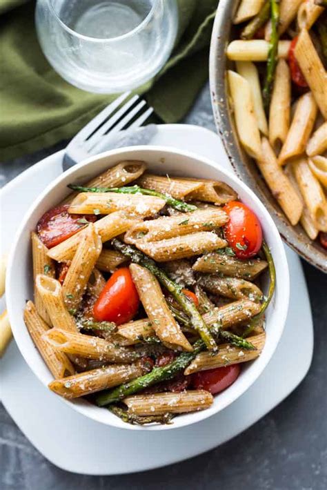 balsamic-penne-pasta-with-asparagus-and-tomatoes image