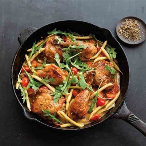 braised-chicken-recipe-with-beans-tomatoes-and-arugula image