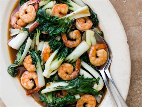 teriyaki-shrimp-and-bok-choy-stir-fry-food-wine image
