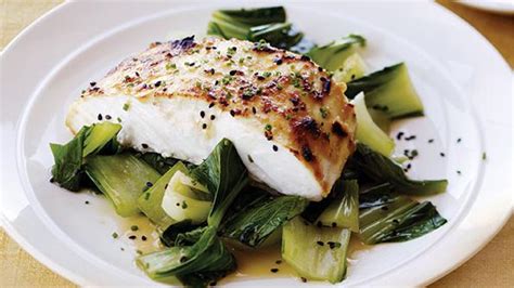 miso-glazed-halibut-with-bok-choy-delicious-living image