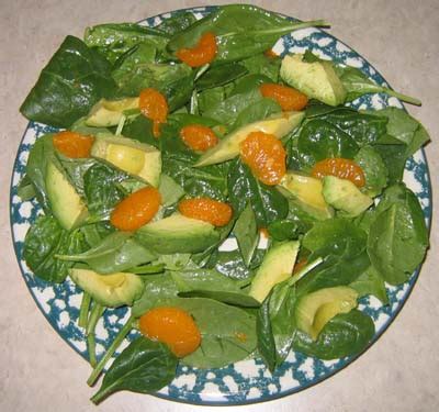 spinach-salad-with-orange-and-avocado-melanie image