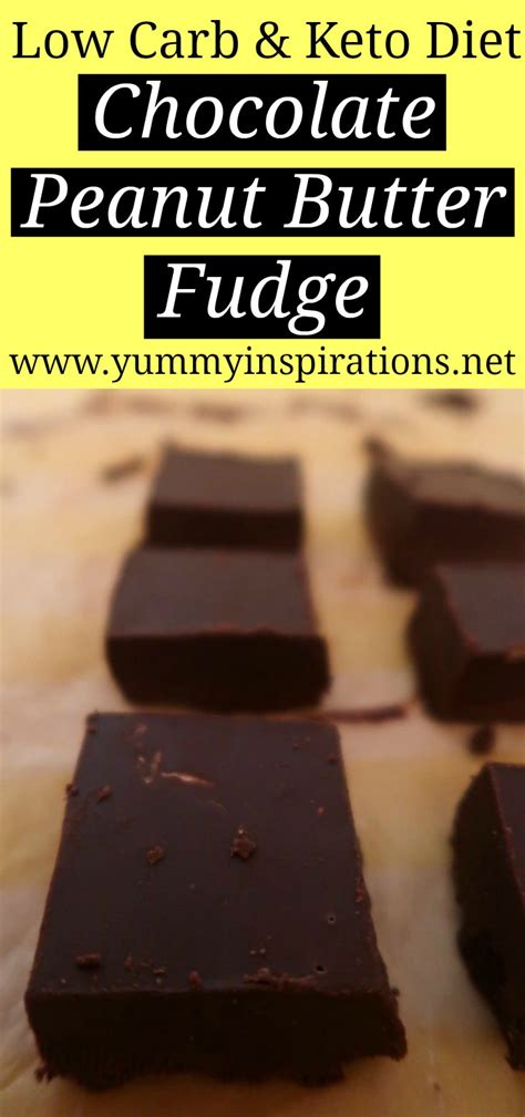 keto-chocolate-peanut-butter-fudge-recipe-easy-low image