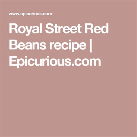 royal-street-red-beans-recipe-epicuriouscom-pinterest image