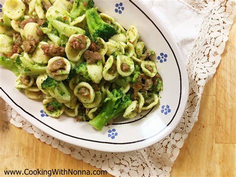 orecchiette-with-broccoli-and-sausage-cooking-with image