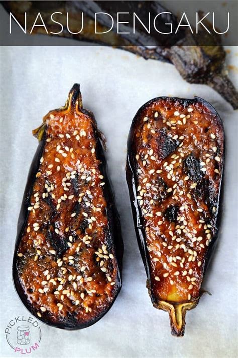 nasu-dengaku-miso-glazed-eggplant-pickled-plum image