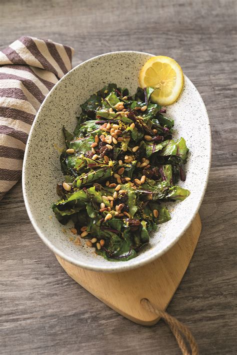 sicilian-style-beet-greens-with-raisins-capers-and-pine image