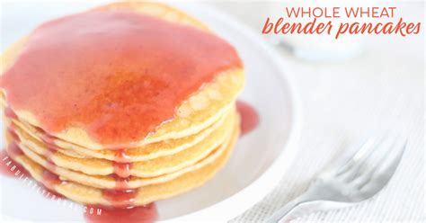 easy-whole-wheat-blender-pancakes-recipe-fabulessly-frugal image