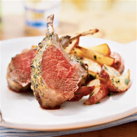 garlic-herb-roasted-rack-of-lamb-recipe-myrecipes image