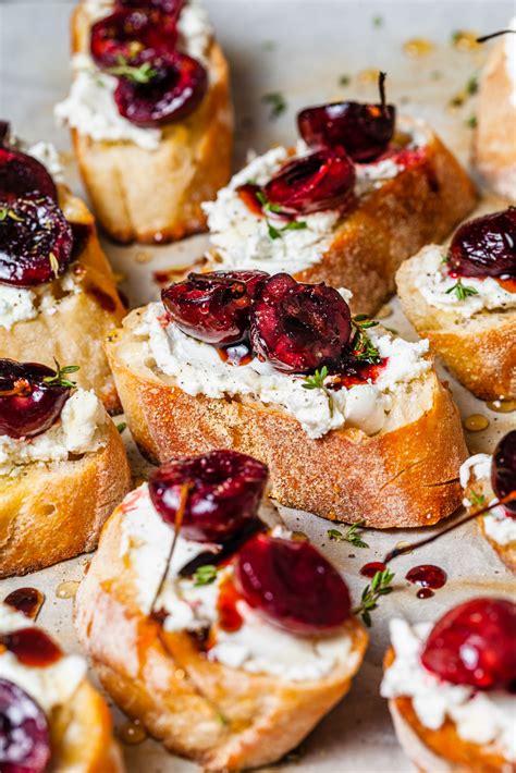 balsamic-roasted-cherry-and-goat-cheese-crostini image