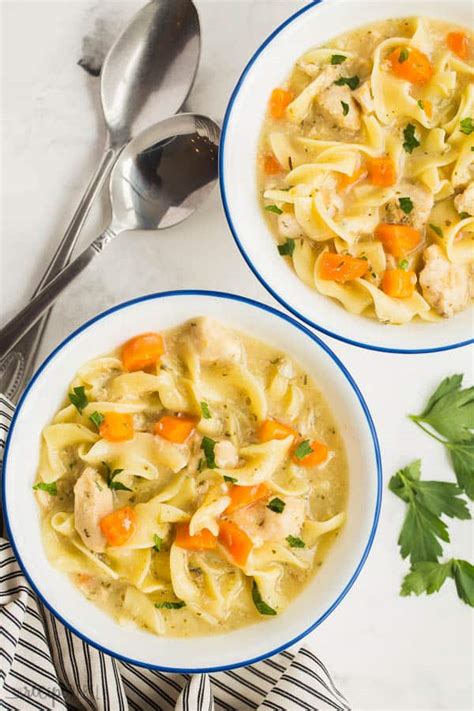 slow-cooker-creamy-chicken-noodle-soup-the image