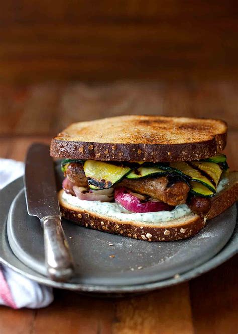 grilled-sausage-sandwich-leites-culinaria image