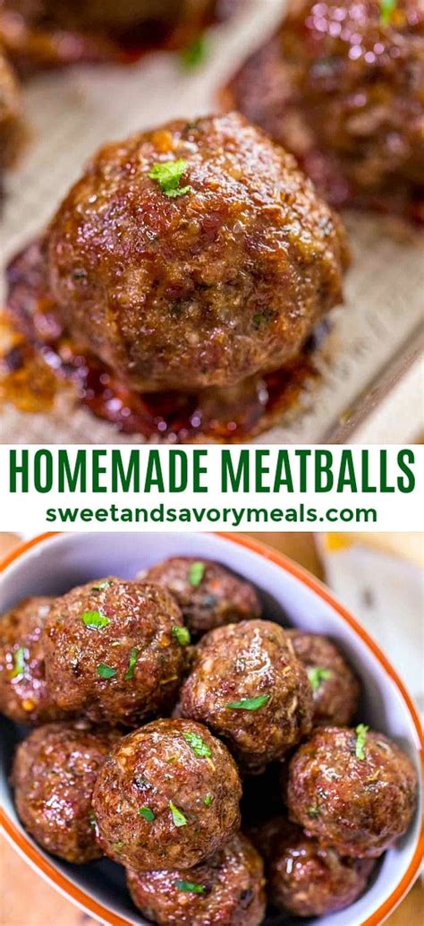 easy-homemade-meatballs-recipe-video-sweet-and image