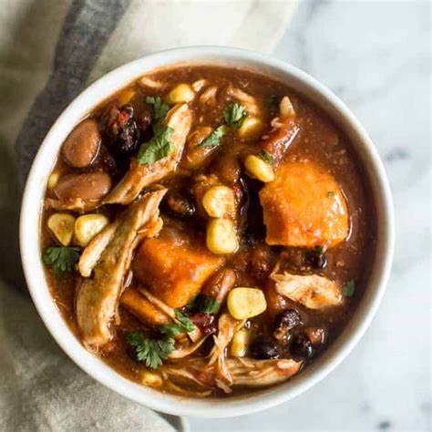easy-slow-cooker-chipotle-chicken-chili-healthy image