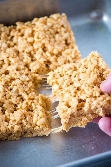 soft-and-chewy-peanut-butter-rice-krispie-treats image