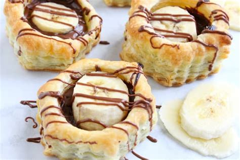 banana-nutella-puff-pastry-cups-recipe-food-fanatic image