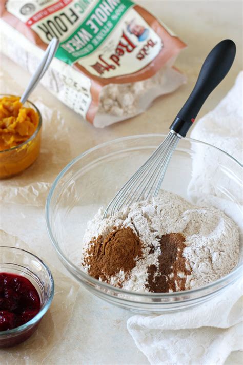 leftover-cranberry-sauce-pumpkin-muffins-cook image