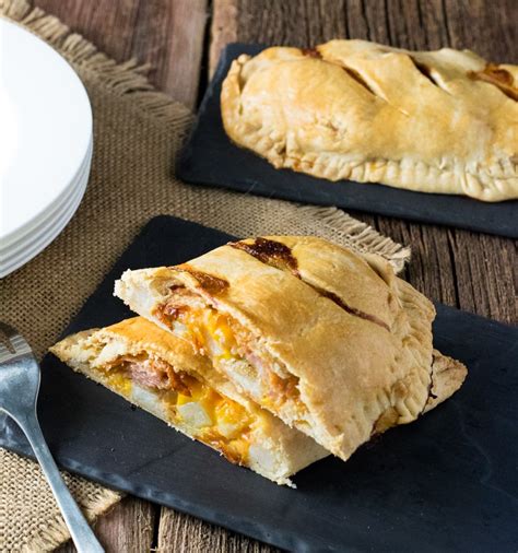 ham-cheese-and-potato-cornish-pasty-fox-valley-foodie image