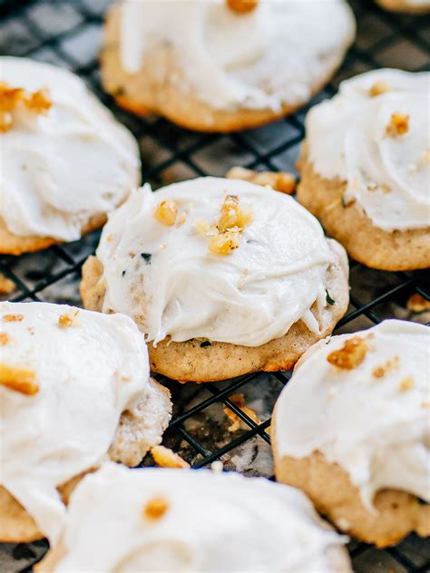 zucchini-cookies-with-cream-cheese-frosting-the image