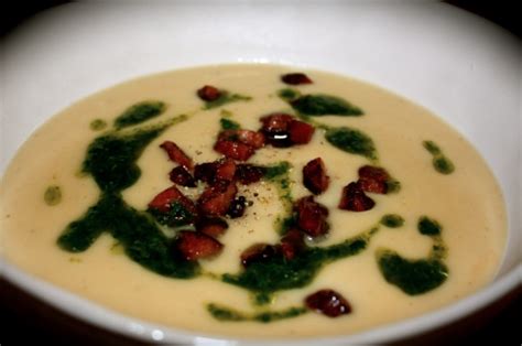 roasted-garlic-parsnip-soup-with-chorizo-parsley image