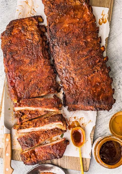 st-louis-grilled-ribs-recipe-with-grill-setup image