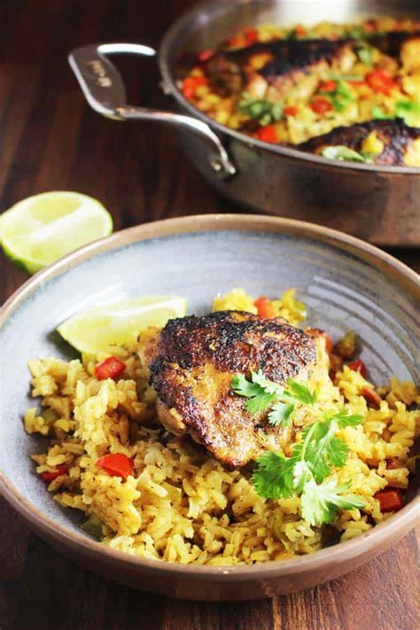 one-pot-cuban-chicken-and-rice-recipe-our-happy image