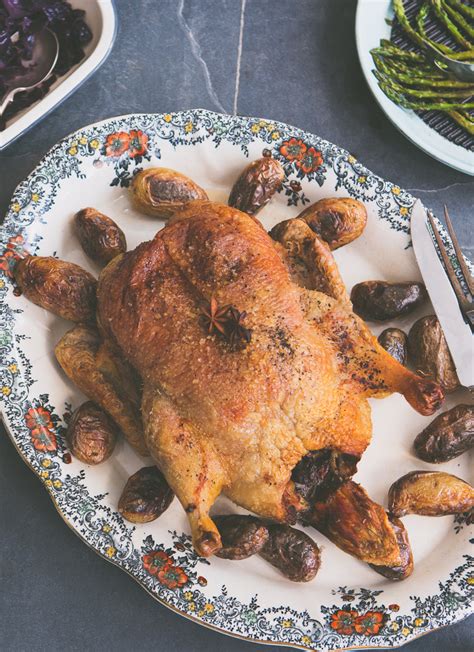 roast-duck-with-spiced-red-cabbage-cider-gravy image
