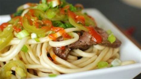 grilled-skirt-steak-and-bok-choy-udon-noodles image