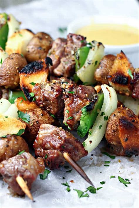 grilled-philly-cheese-steak-kabobs-lets-dish image