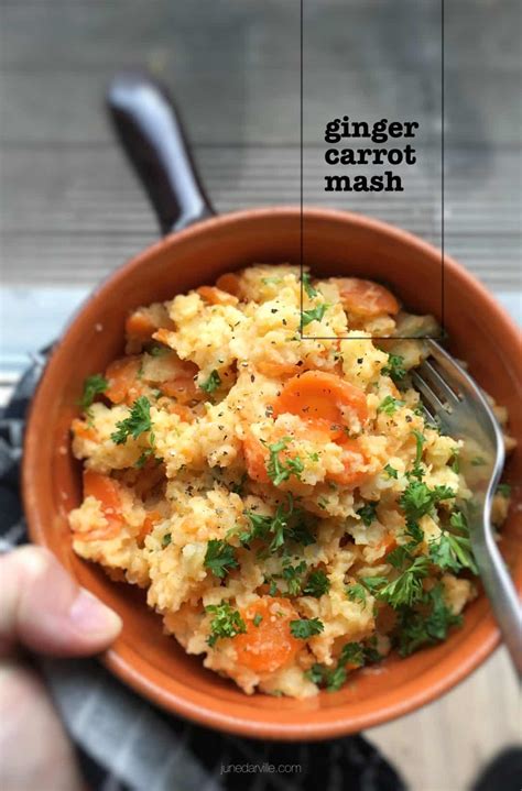 healthy-ginger-carrot-mash-recipe-simple-tasty image