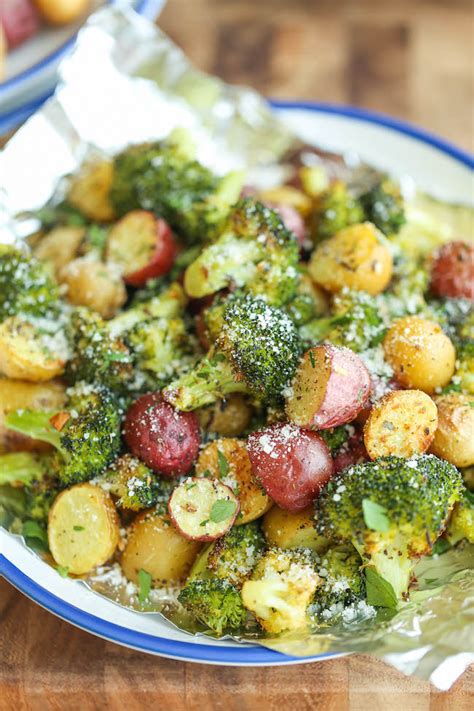garlic-parmesan-broccoli-and-potatoes-in-foil-damn image