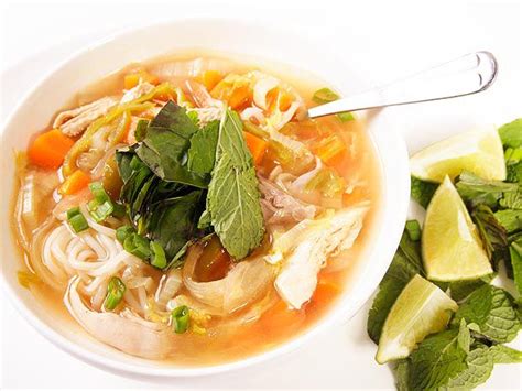 spicy-chicken-noodle-soup-with-lime-and-ginger image