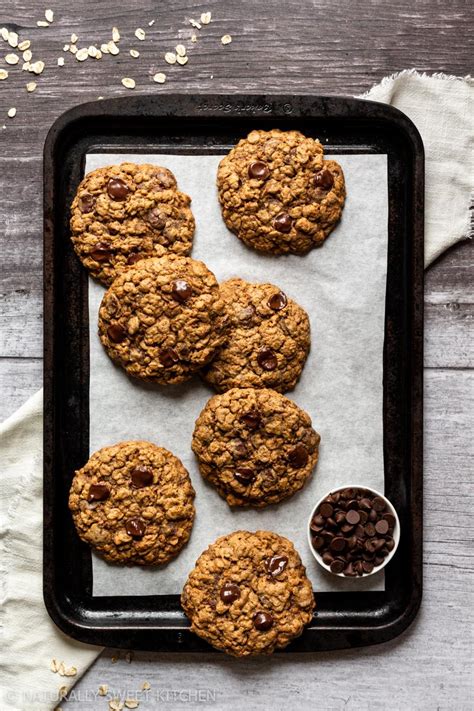 oatmeal-chocolate-chip-cookies-refined-sugar-free image