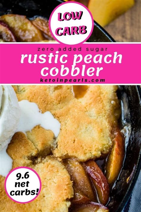easy-low-carb-peach-cobbler-keto-in-pearls image