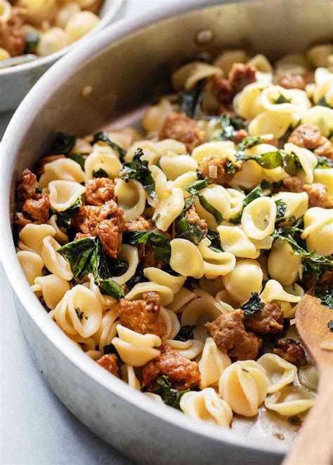 orecchiette-pasta-with-sausage-and-kale-recipe-simply image