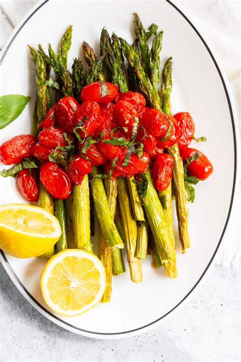 roasted-asparagus-with-tomatoes-food-banjo image