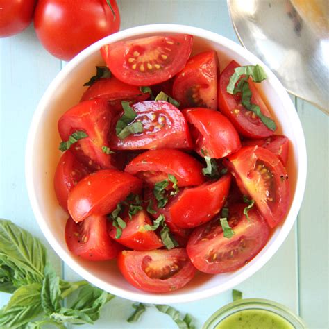 fresh-tomato-salad-with-basil-balsamic-vinaigrette image