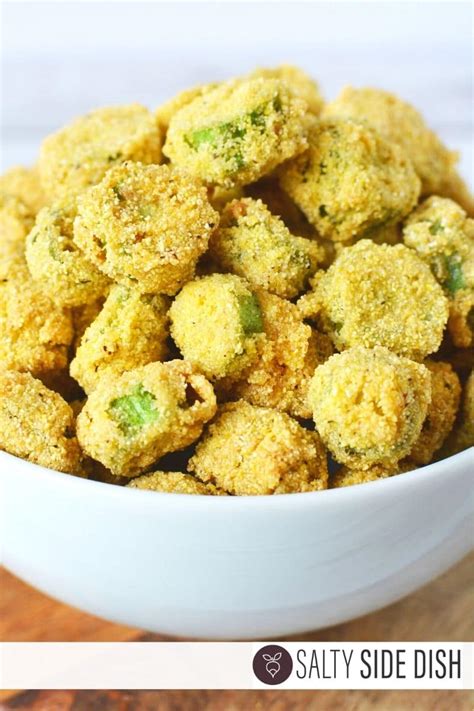 fried-okra-with-seasoned-cornmeal-salty-side-dish image