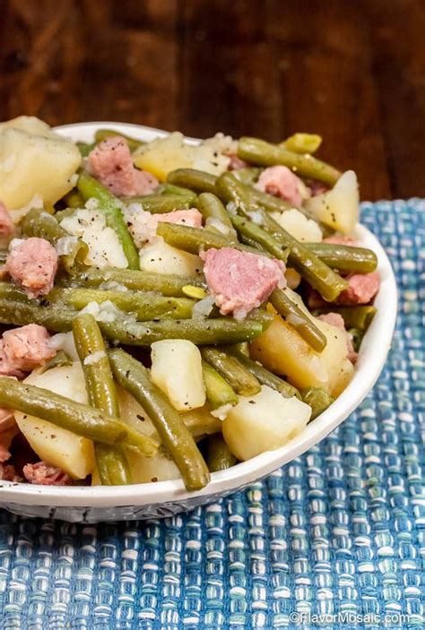 instant-pot-ham-green-beans-and-potatoes-flavor-mosaic image