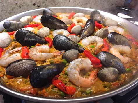 seafood-paella-paella-de-marisco-the-daring-gourmet image