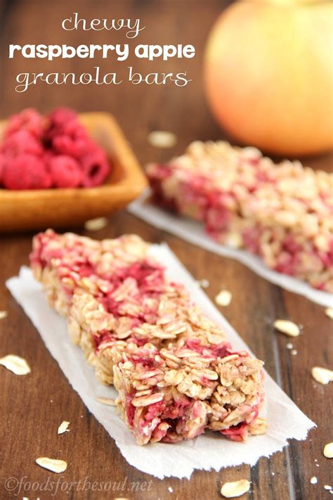 chewy-raspberry-apple-granola-bars-amys-healthy image