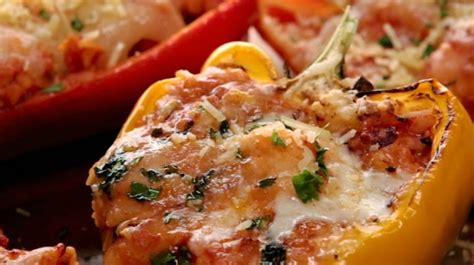 chicken-parm-stuffed-peppers-recipe-rugged-standard image