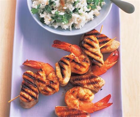 prawn-and-kingfish-skewers-with-coconut-rice-new image