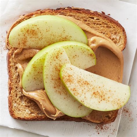 peanut-butter-and-apple-cinnamon-topped-toast image