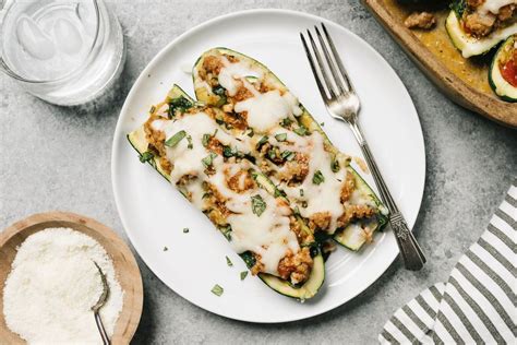 cheesy-mushroom-stuffed-zucchini-boats-recipe-the image
