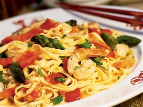 asparagus-and-shrimp-stir-fry-with-noodles-recipe-sunset image