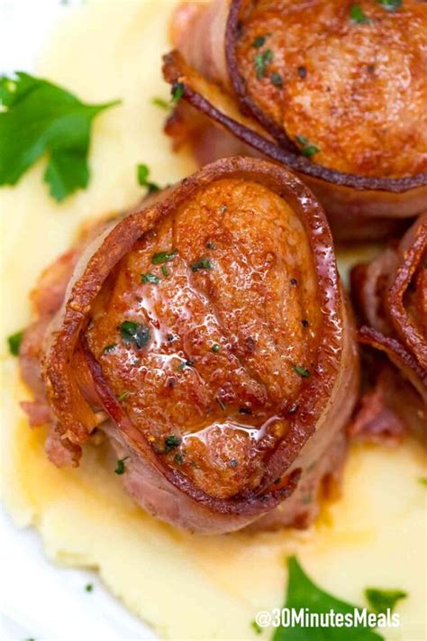 bacon-wrapped-pork-medallions-30-minutes-meals image