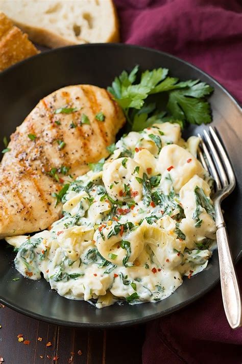 creamy-spinach-artichoke-tortellini-cooking-classy image