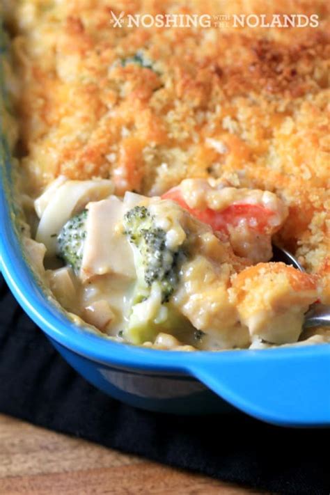 cheesy-chicken-broccoli-noodle-casserole-noshing image