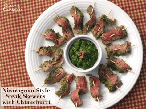 nicaraguan-style-steak-skewers-with-chimichurri image