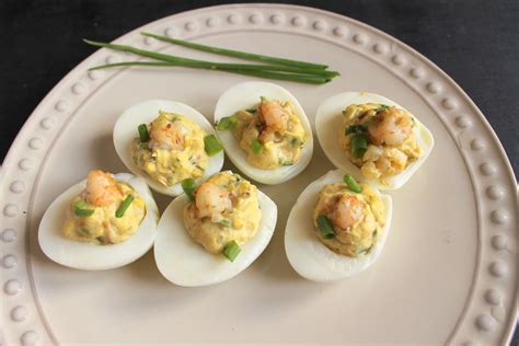 shrimp-deviled-eggs-recipe-by-archanas-kitchen image